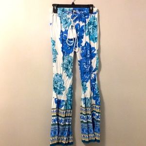 - Venus blue and white beach pants